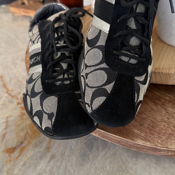 Coach Jayme canvas sneaker black and silver 8 - Picture 3 of 9